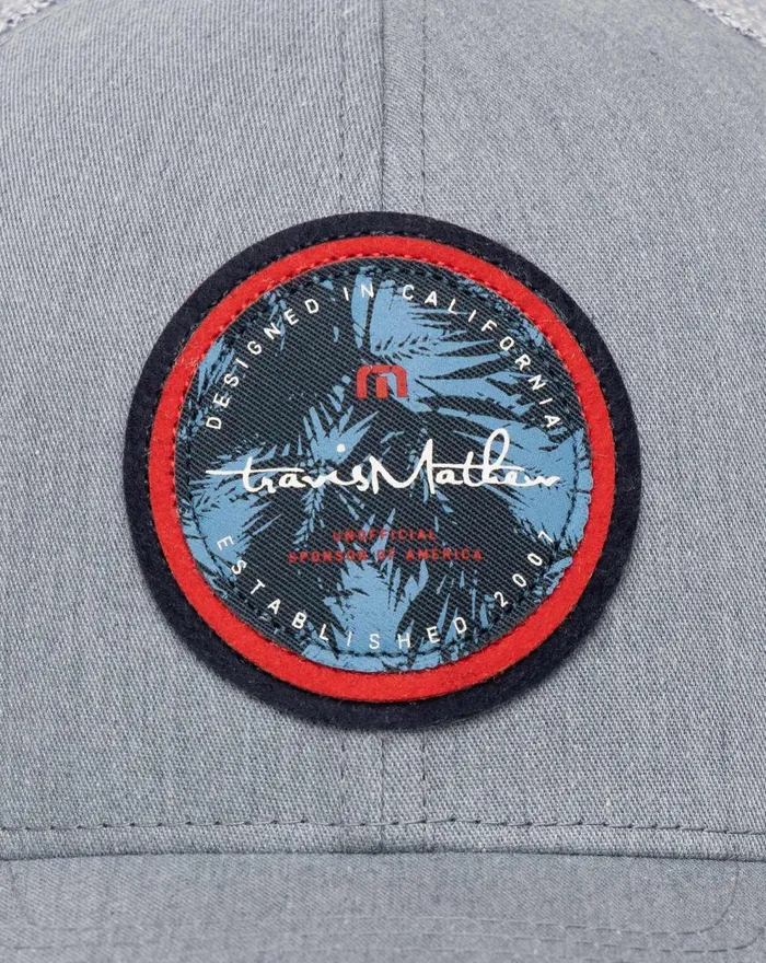 Accessories Fitted TravisMathew IN TM WE TRUST FITTED HAT Heather Grey