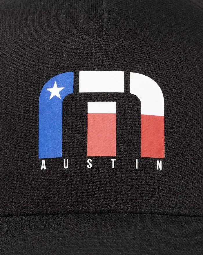Accessories Fitted TravisMathew LETS LINE DANCE AUSTIN FITTED HAT Black