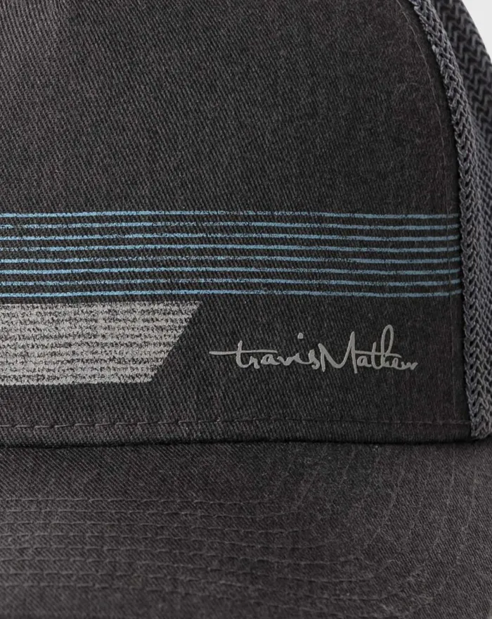 Accessories Fitted TravisMathew MAIN SAIL Heather Grey Pinstripe