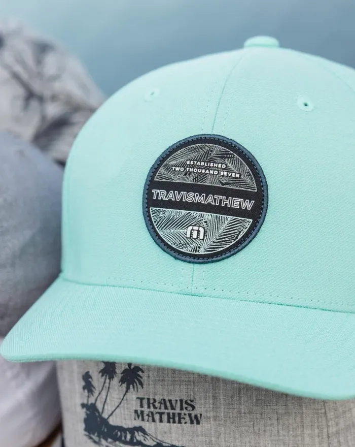 Accessories Fitted TravisMathew PUERTO VALLARTA FITTED HAT Heather Turquoise