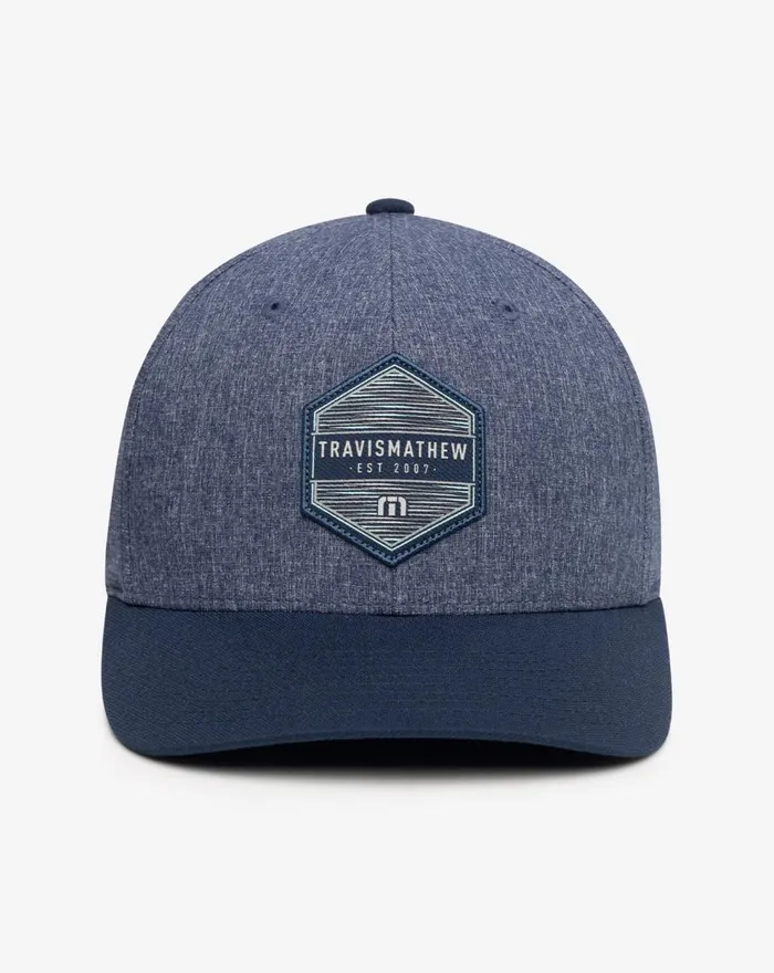 Accessories Fitted TravisMathew RAPIDO FITTED HAT Heather Peacoat
