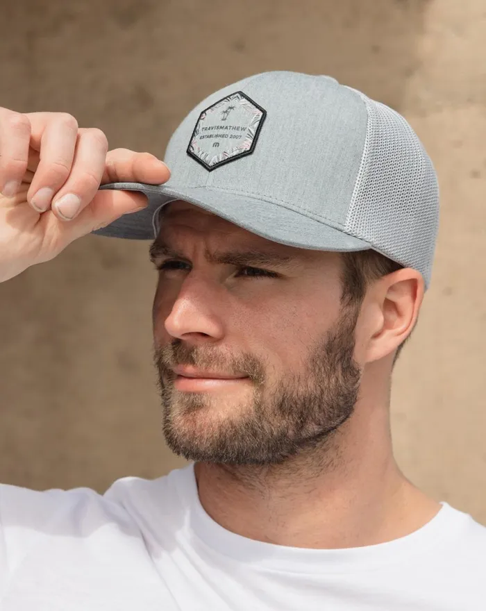 Accessories Fitted TravisMathew TACO TOUR FITTED HAT Heather Grey