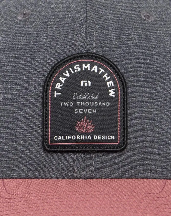 Accessories Fitted TravisMathew UPSELL FITTED HAT Heather Grey Pinstripe