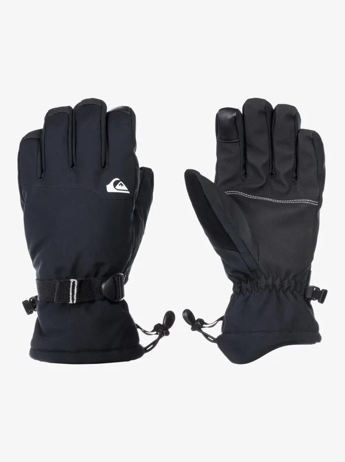Accessories Men Quiksilver Mission Insulated SkiSnowboard Gloves True Black Accessories Men Quiksilver Mission Insulated SkiSnowboard Gloves True Black