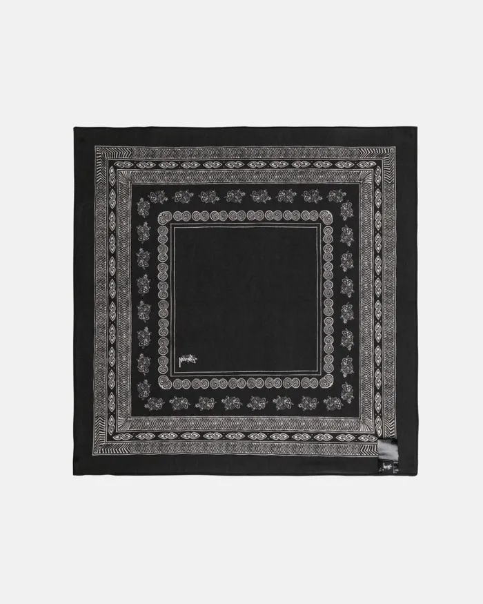 Accessories Men Stussy BANDANA Black Accessories Men Stussy BANDANA Black
