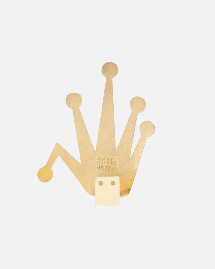 Accessories Men Stussy BENT CROWN WALL HOOK Brass Accessories Men Stussy BENT CROWN WALL HOOK Brass