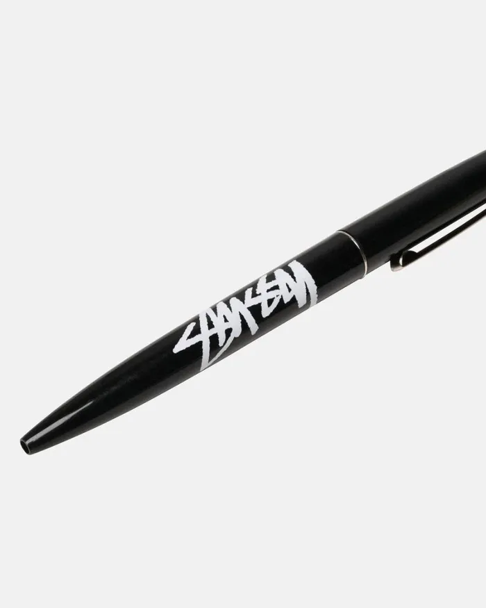 Accessories Men Stussy BIC CLIP PEN Black Accessories Men Stussy BIC CLIP PEN Black
