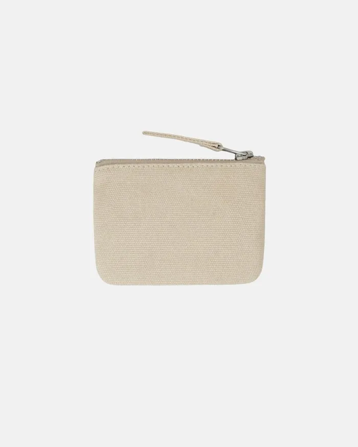 Accessories Men Stussy CANVAS COIN POUCH Natural Accessories Men Stussy CANVAS COIN POUCH Natural