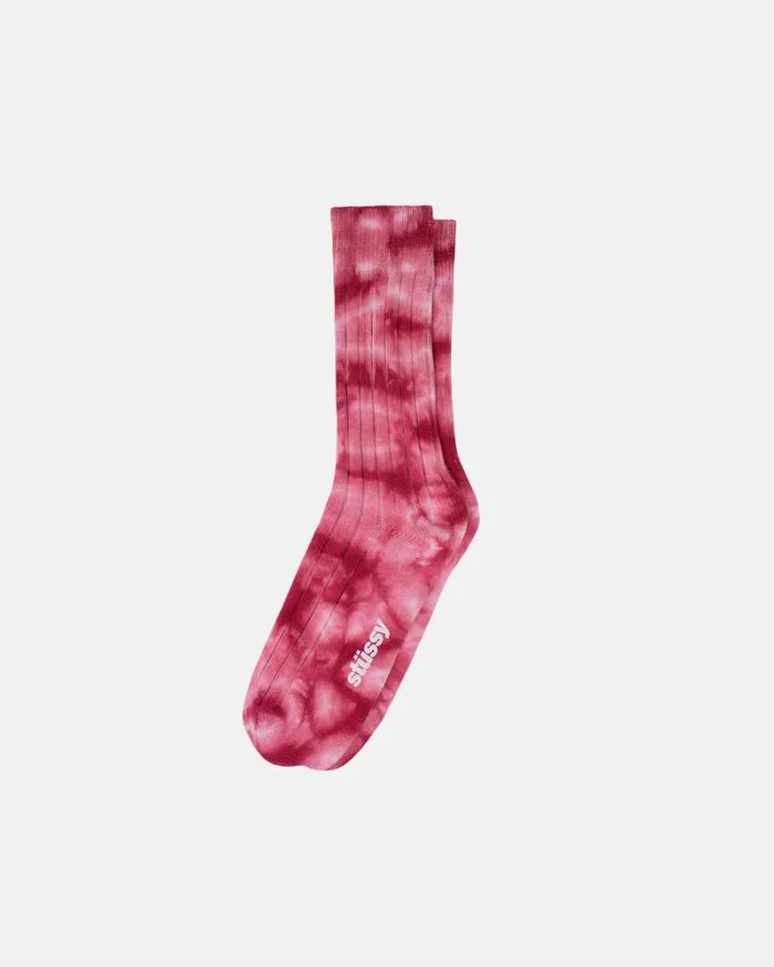 Accessories Men Stussy DYED RIBBED CREW SOCKS Amber