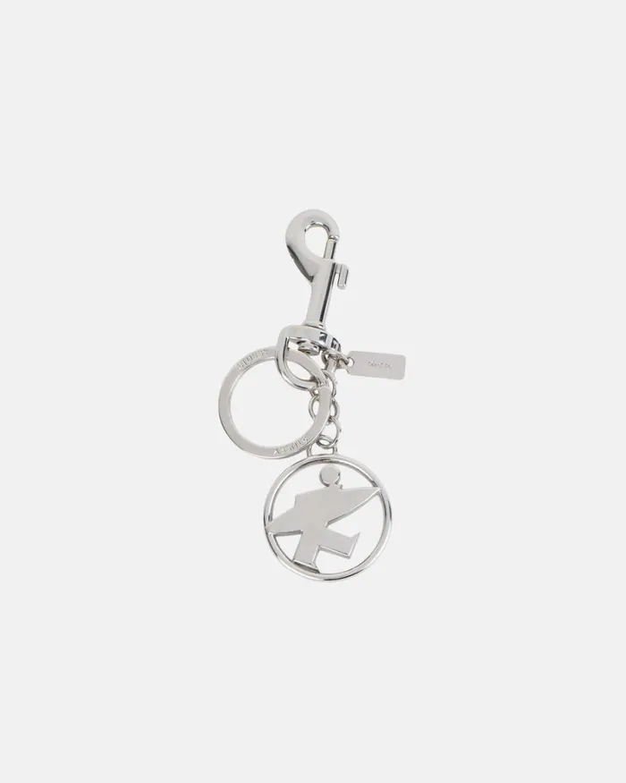 Accessories Men Stussy SURFMAN KEYCHAIN Silver