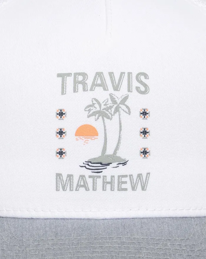 Accessories Snapbacks TravisMathew ADDRESS UNKNOWN SNAPBACK HAT White