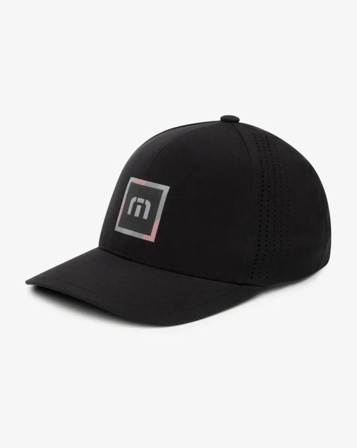 Accessories Snapbacks TravisMathew AIRFOIL HEATER TECH SNAPBACK HAT Black