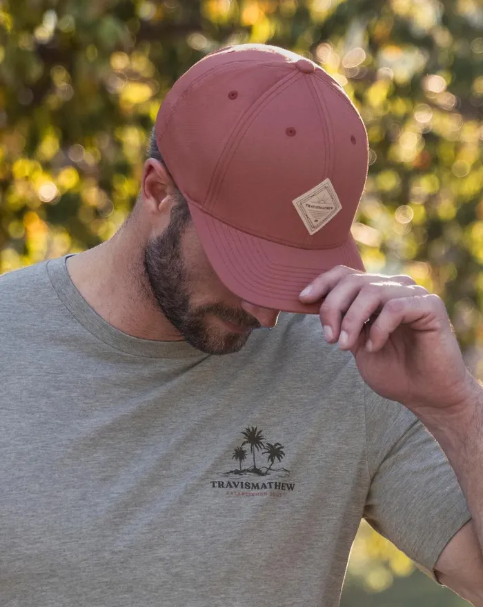Accessories Snapbacks TravisMathew BARBEQUE SEASON SNAPBACK HAT Roan Rouge
