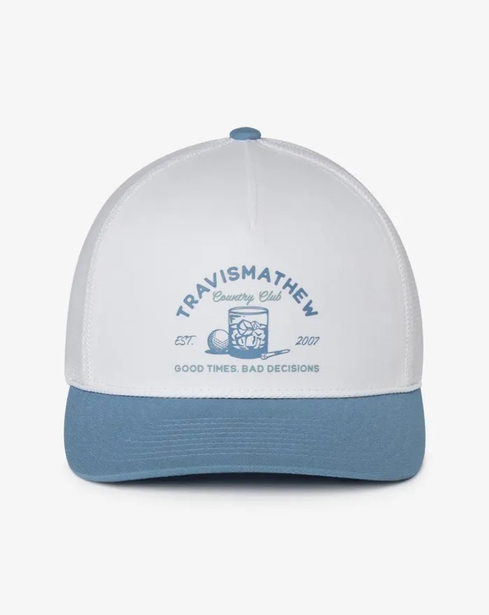 Accessories Snapbacks TravisMathew SURF WARNING SNAPBACK HAT White