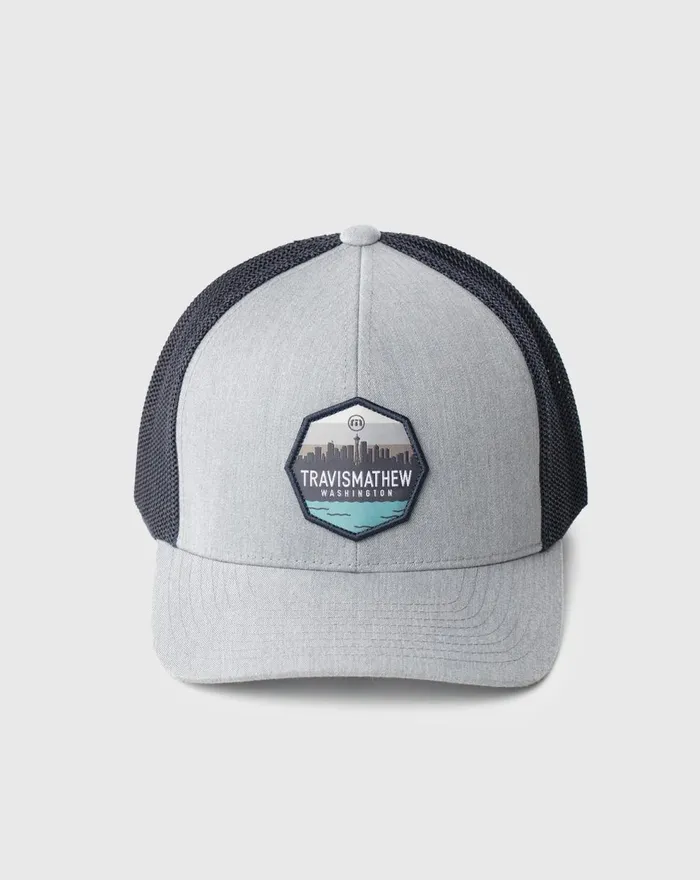 Accessories Snapbacks TravisMathew TAKE A HIKE SNAPBACK HAT Heather Grey
