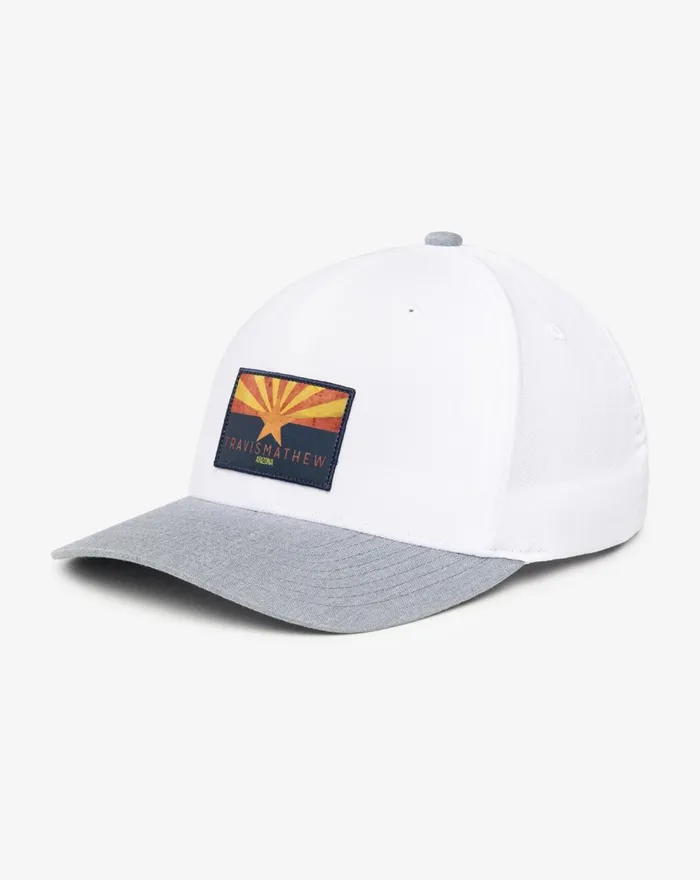Accessories Snapbacks TravisMathew VALLEY OF THE SUN 20 SNAPBACK HAT White