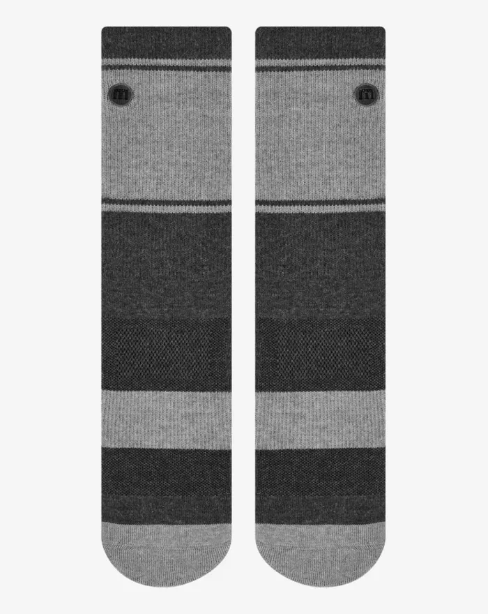 Accessories Socks TravisMathew BAJA 20 CREW SOCK Heather Grey Pinstripe