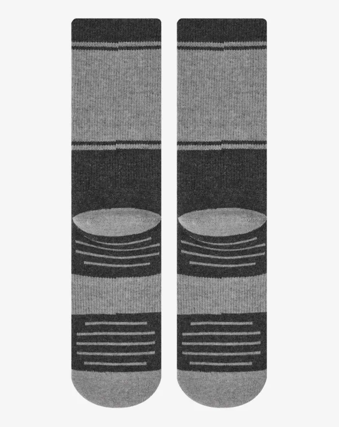 Accessories Socks TravisMathew BAJA 20 CREW SOCK Heather Grey Pinstripe