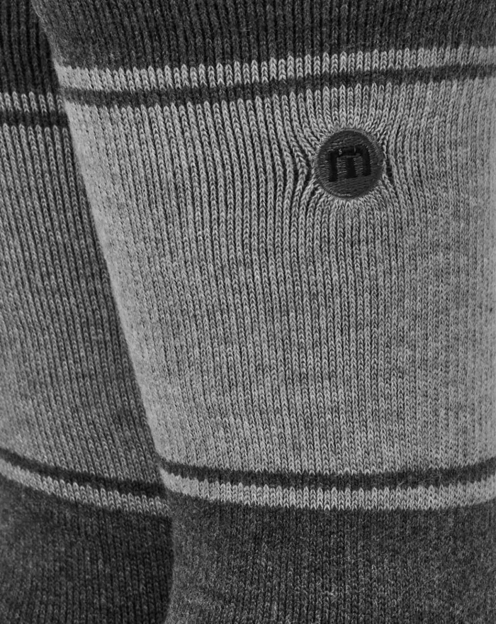 Accessories Socks TravisMathew BAJA 20 CREW SOCK Heather Grey Pinstripe