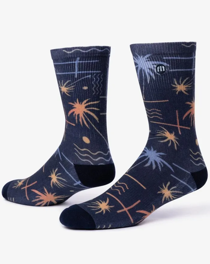 Accessories Socks TravisMathew OVER THE FALLS CREW SOCK Total Eclipse