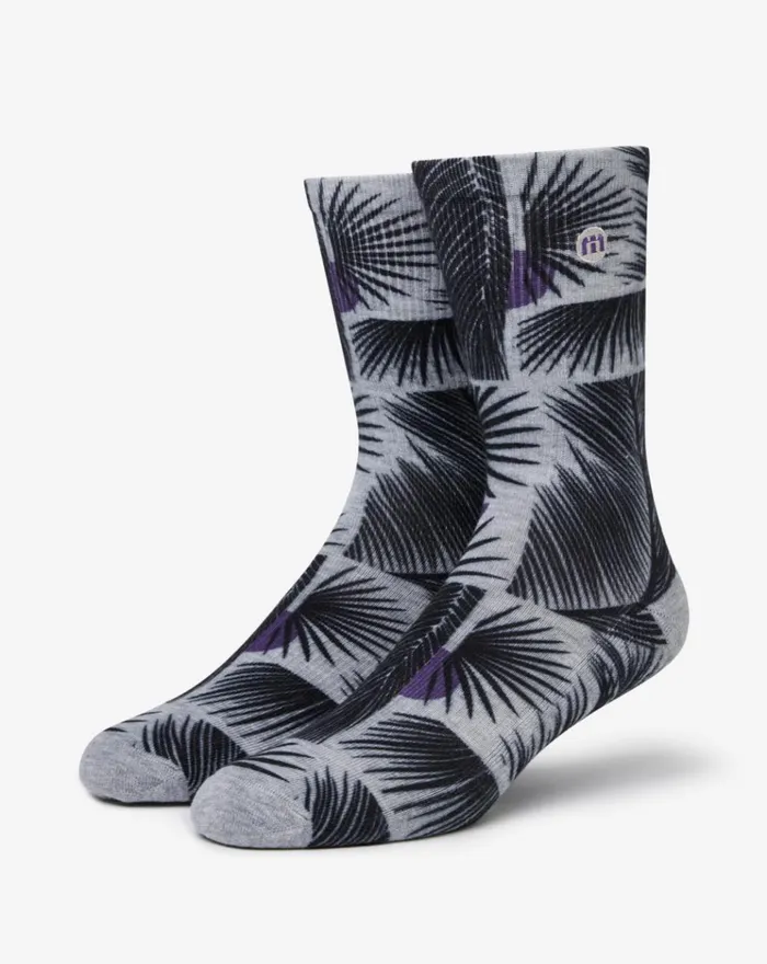 Accessories Socks TravisMathew SUNRISE SHELLS CREW SOCK Heather Sleet