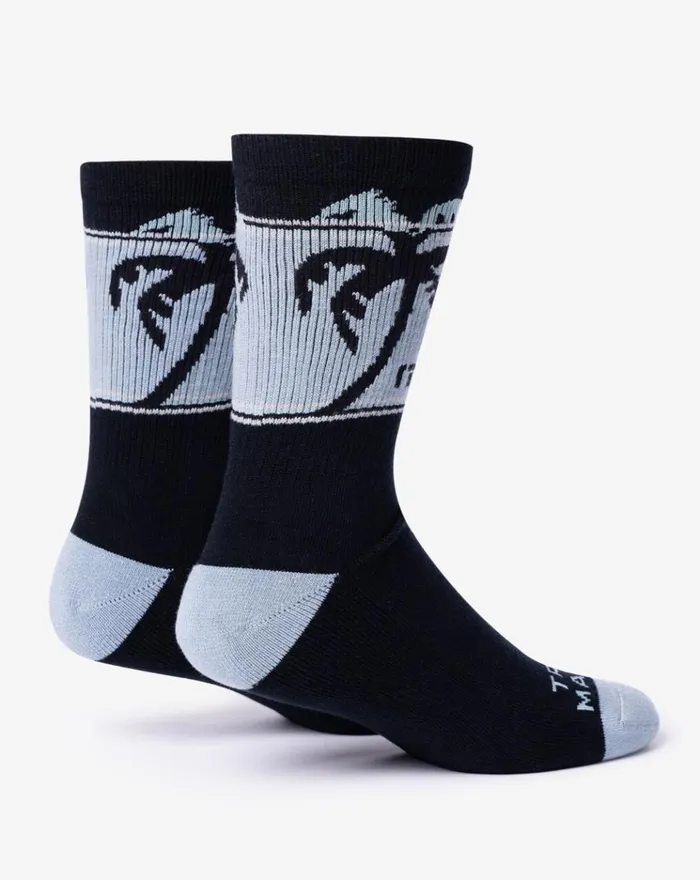 Accessories Socks TravisMathew THREE MILE BEACH CREW SOCK Black