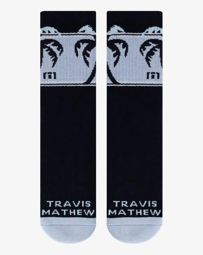 Accessories Socks TravisMathew THREE MILE BEACH CREW SOCK Black