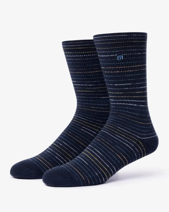 Accessories Socks TravisMathew WINDWARD COAST CREW SOCK Total Eclipse