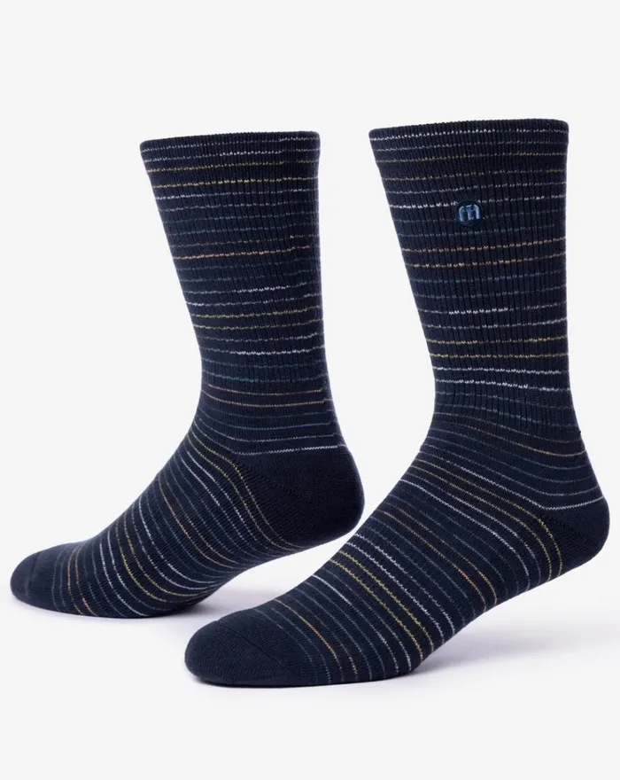 Accessories Socks TravisMathew WINDWARD COAST CREW SOCK Total Eclipse