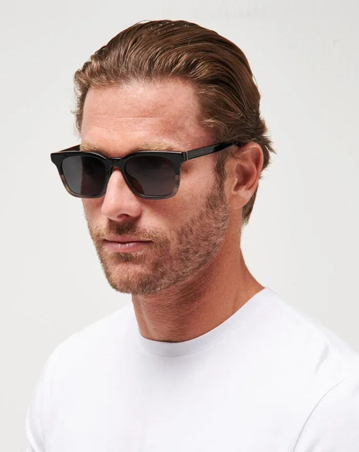 Accessories Sunglasses TravisMathew SEACLIFF SUNGLASSES Hardline Black Tort Grey Polar