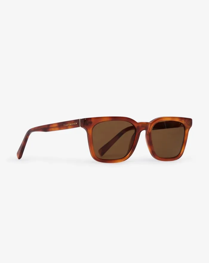 Accessories Sunglasses TravisMathew SEACLIFF SUNGLASSES Light Tort Bronze Polar