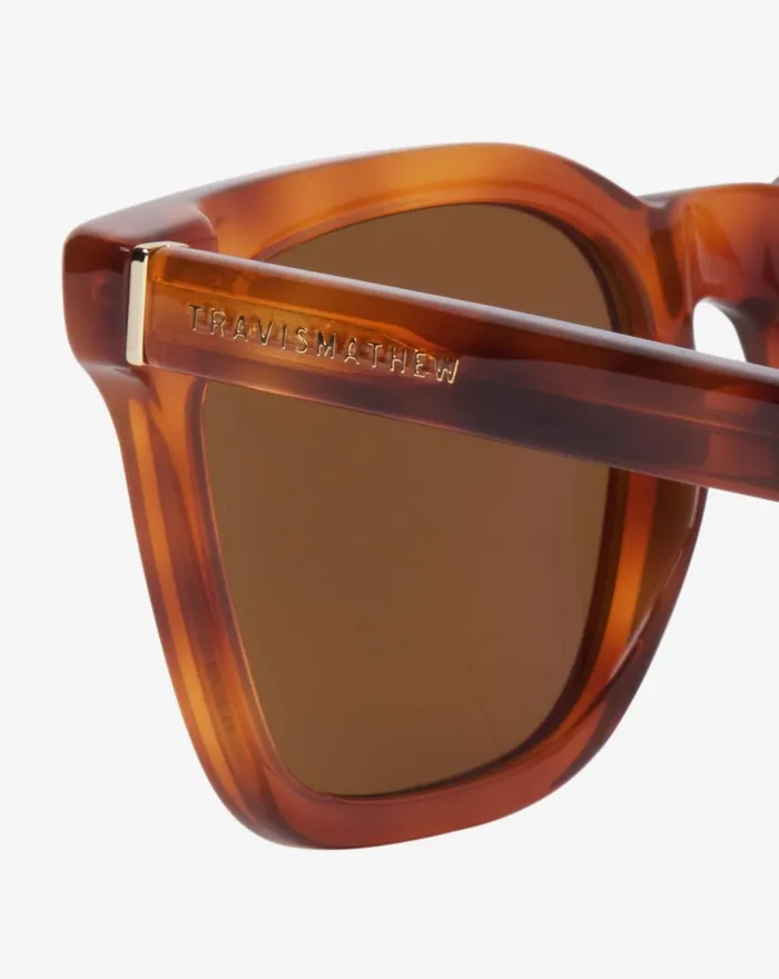 Accessories Sunglasses TravisMathew SEACLIFF SUNGLASSES Light Tort Bronze Polar