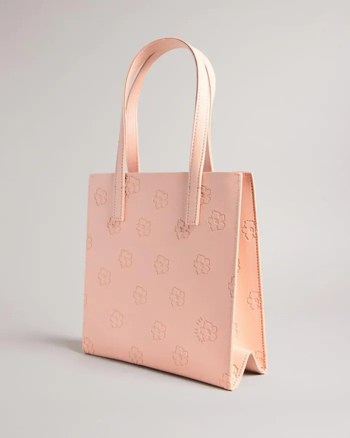 Applique Debossed Floral Small Icon Bag Dusky Pink Women Ted Baker Bags