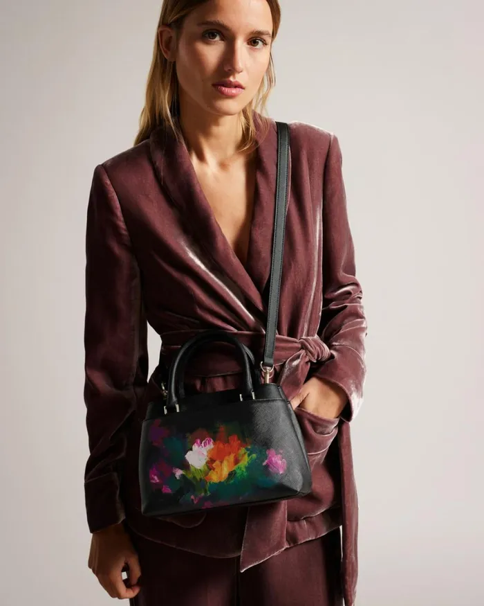 Art Print Mini Crossbody Bag Black Women Ted Baker Bags