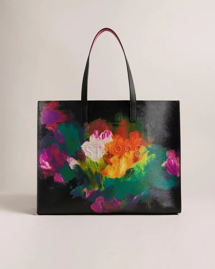 Art Print Wide Icon Bag Black Women Ted Baker Bags