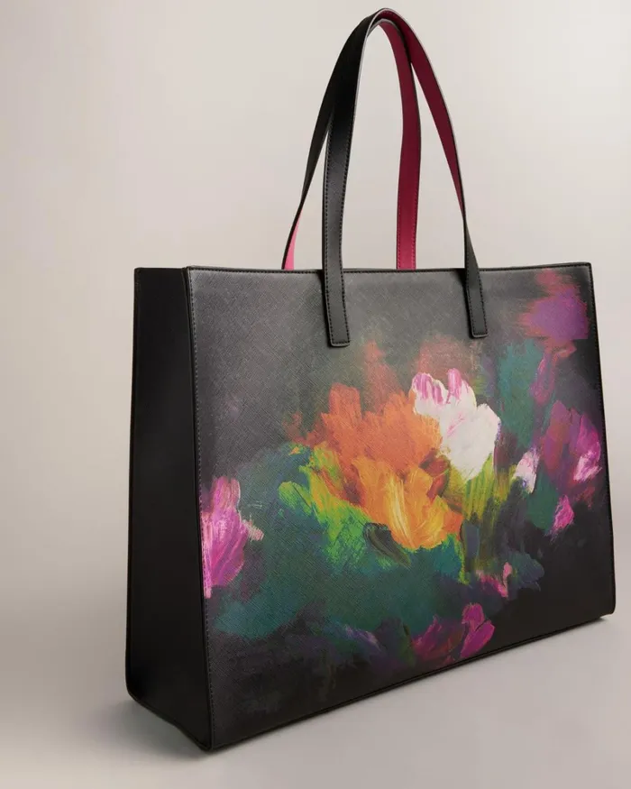 Art Print Wide Icon Bag Black Women Ted Baker Bags