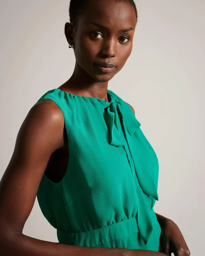 Asymmetric Tiered Mini Dress Green Women Ted Baker Clothing Asymmetric Tiered Mini Dress Green Women Ted Baker Clothing