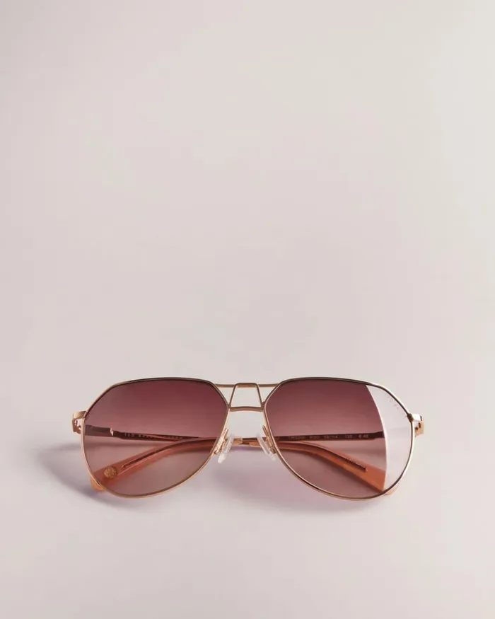 Aviator Sunglasses Rosegold Color Women Ted Baker Sunglasses Aviator Sunglasses Rosegold Color Women Ted Baker Sunglasses