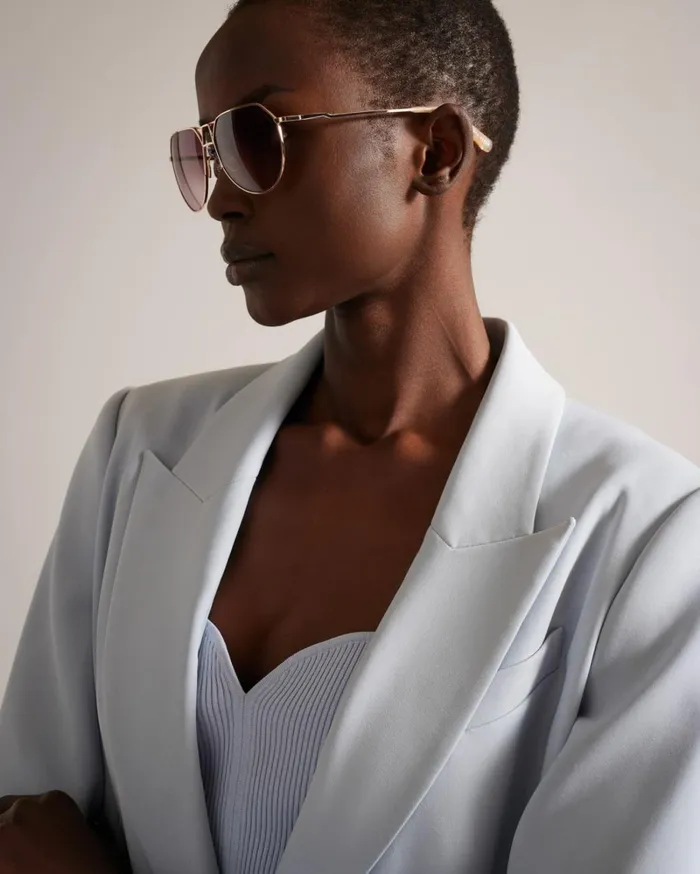 Aviator Sunglasses Rosegold Color Women Ted Baker Sunglasses Aviator Sunglasses Rosegold Color Women Ted Baker Sunglasses