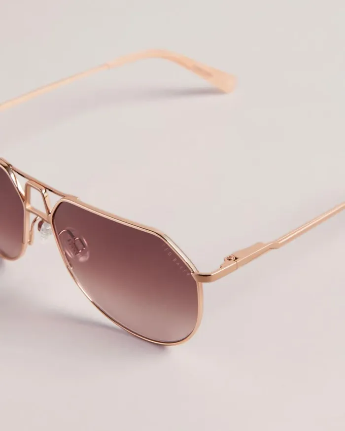 Aviator Sunglasses Rosegold Color Women Ted Baker Sunglasses Aviator Sunglasses Rosegold Color Women Ted Baker Sunglasses