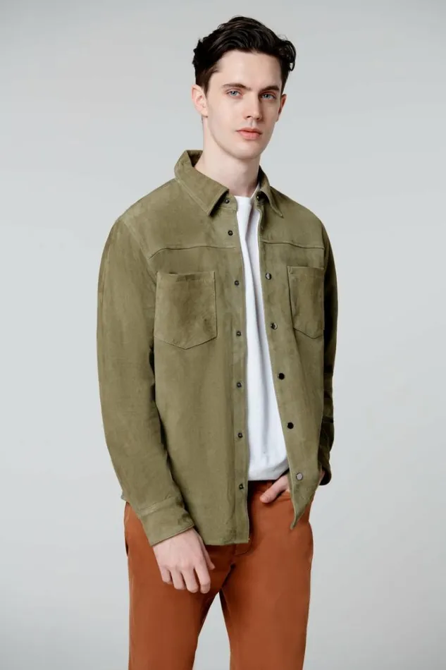 Back To Earth Shacket Men Blank NYC Jackets