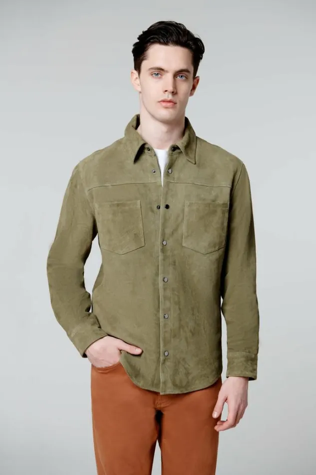 Back To Earth Shacket Men Blank NYC Jackets