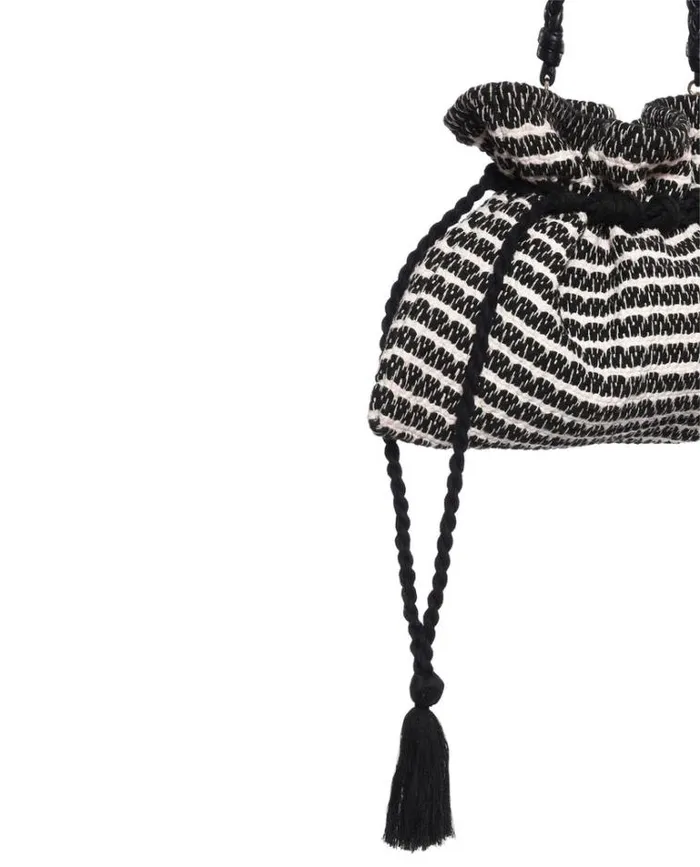 Bags Women039s The Great The Cinched Bag Black And Cream