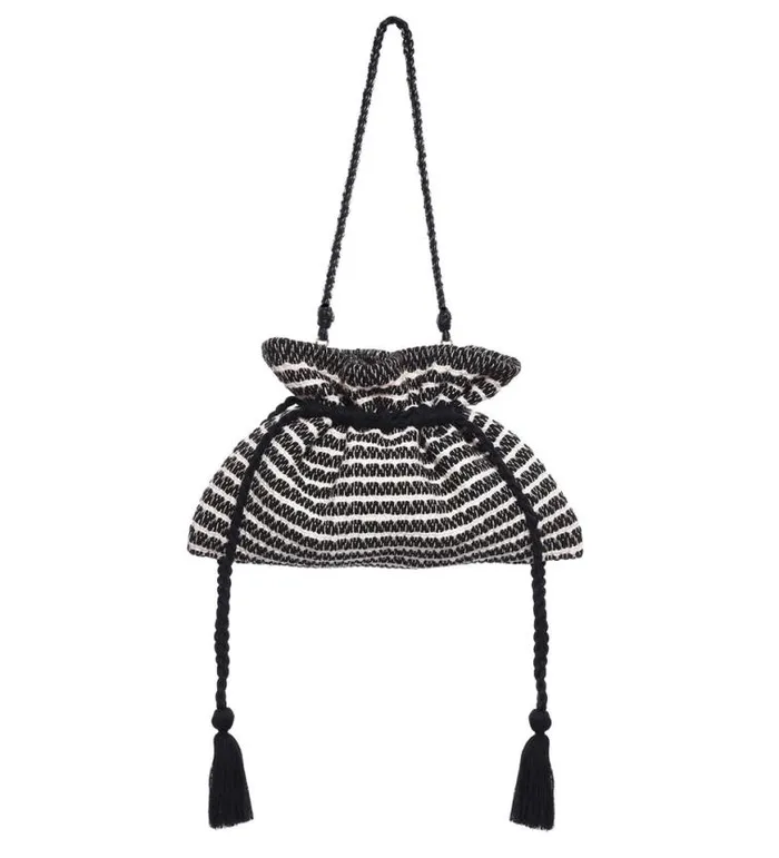Bags Women039s The Great The Cinched Bag Black And Cream