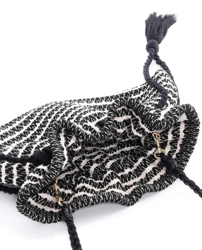 Bags Women039s The Great The Cinched Bag Black And Cream