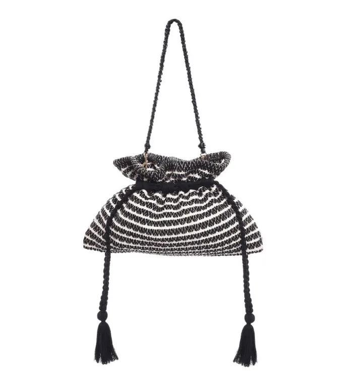 Bags Women039s The Great The Cinched Bag Black And Cream