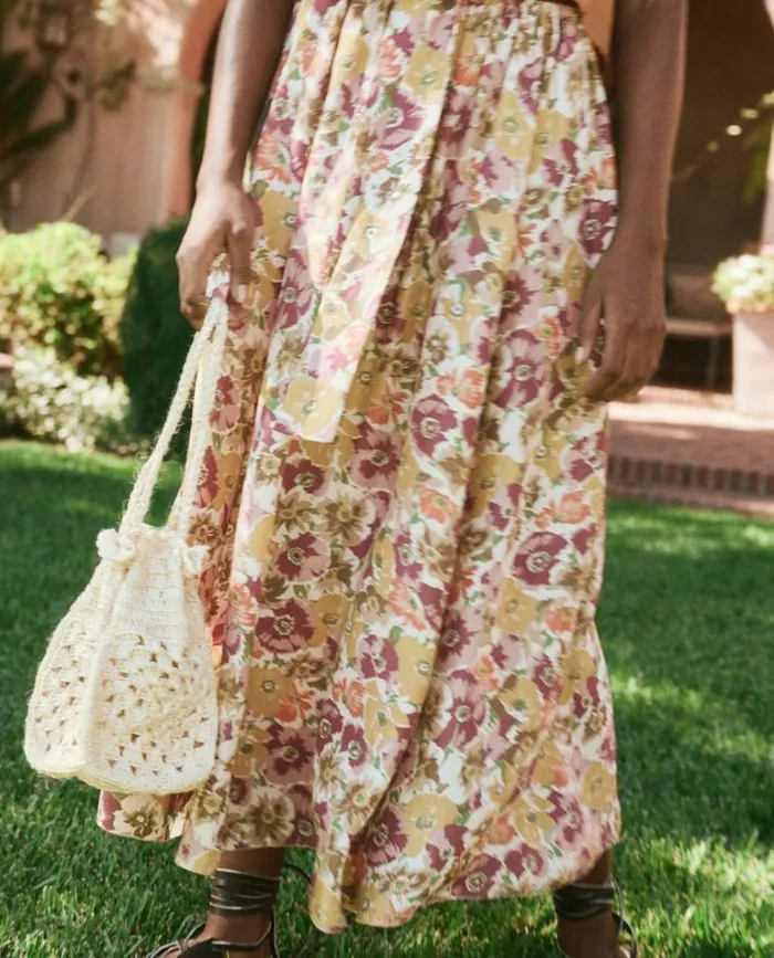 Bags Women039s The Great The Crochet Drawstring Bag Natural