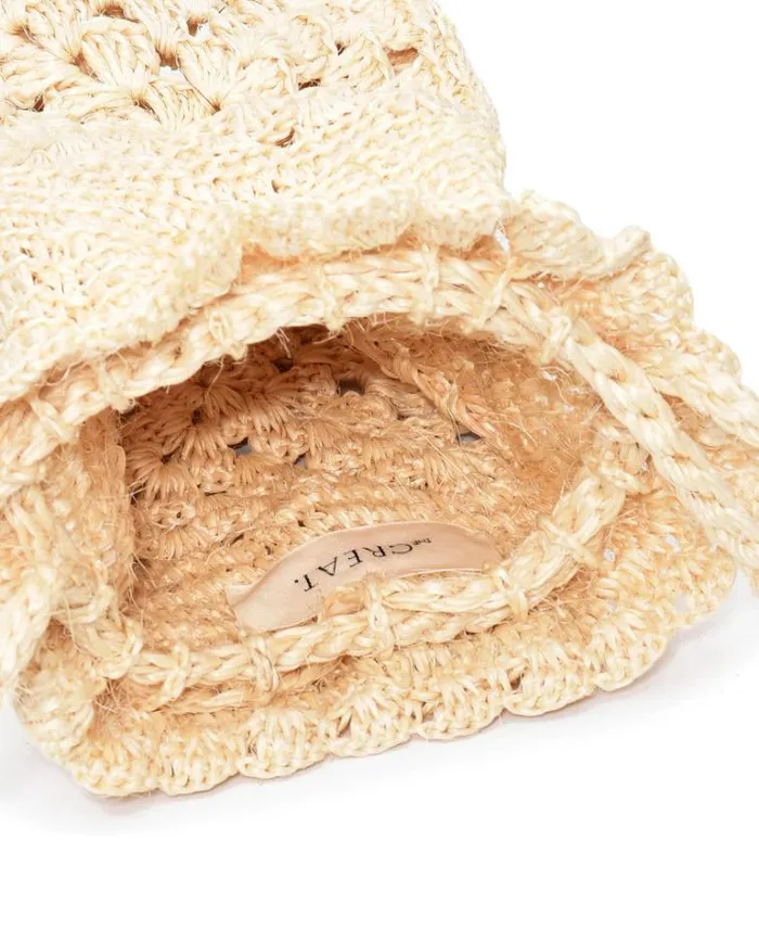 Bags Women039s The Great The Crochet Drawstring Bag Natural