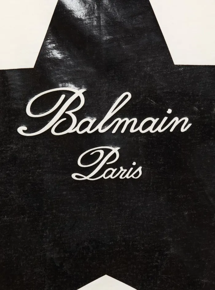 Balmain Baby 19 Months Kids Signature Stars Tshirt White
