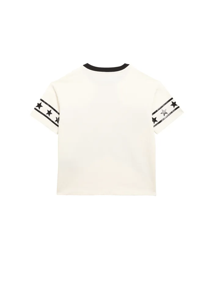 Balmain Baby 19 Months Kids Signature Stars Tshirt White